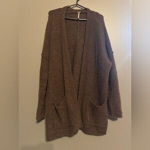 Free People Brown Cardigan Sweater